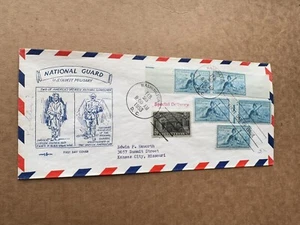 US 1953 FDC W/ PentArt Cachet(25-65) Natl Guards#1017 +Black Hawk War Cachet C - Picture 1 of 2
