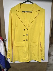 Womens Blazer Yellow Color Sz XL NWOT!!!! - Picture 1 of 4