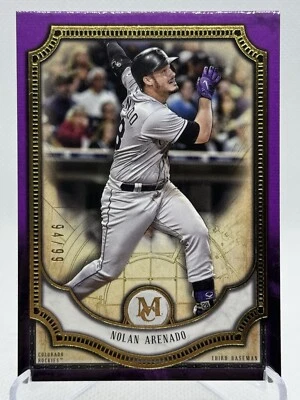 Nolan Arenado 2018 Topps Museum Collection Prurple Parrallel SSP 94/99 - Image 1 of 4