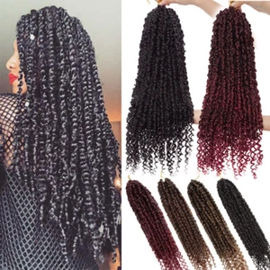 18" Long Passion Twist Crochet Braids Braiding Hair Extensions Thick As Human UK - Picture 1 of 17
