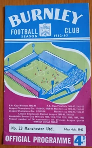 1962 1963 Burnley v Manchester United. 4th May, . - Picture 1 of 1