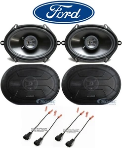 Hifonics Front+Rear Car Speaker Replacement Kit For 98-2011 Ford Crown Victoria - Picture 1 of 8