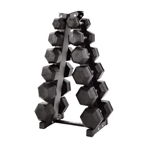 Hex Dumbbells Weights Set 5-30kg Pairs & Rack Home Gym Equipped Gym ® - Picture 1 of 7