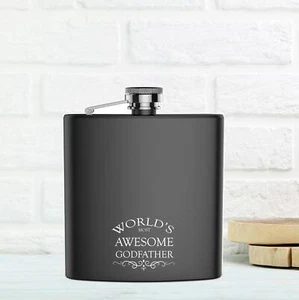 Padrino Cadera Grabado Idea de Regalo, Acero Inoxidable con Selección de - Imagen 1 de 3