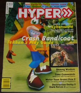 Hyper Magazine 36. October 96. Tekken 2 Crash Bandicoot Quake Shining Wisdom - Picture 1 of 3