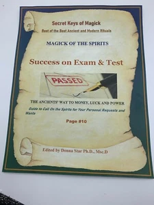 ÉXITO EN HECHIZO DE EXAMEN Y PRUEBA Página Libro de las Sombras Mejores Hechizos Hechizos Mágicos - Imagen 1 de 1