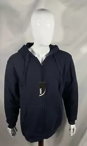 NWT Lada Navy Blue Size XL Full Zip Men's Hoodie Sweater - Picture 1 of 10