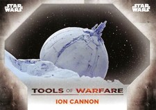 Star Wars Battle Plans TOOLS OF WARFARE Insert Card TW-3 / ION CANNON