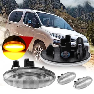 COPPIA FRECCE LATERALI LED SPECIFICHE Per Peugeot 107 108 206 Citroen C1 C3 - Picture 1 of 4