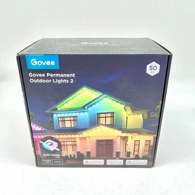 NEW Govee Permanent Outdoor Lights 2 1440LM 4000K - 50 Feet (White Version) - Image 1 of 4
