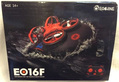 Eachine EO16F Triphibian 3 in 1 RC Vehicle Boat Drone New in Box - Image 1 of 4