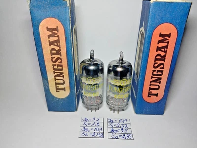2 PIEZAS Tungsram ECC82 / 12AU7 / TUBO DE AUDIO, Número Rojo Foto 1 de 4