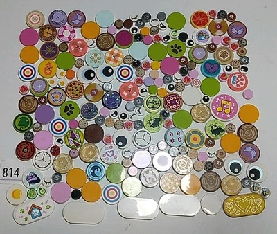 Lego Lote 200 Azulejos Redondos 4150 14769 98138 Friends Huevos de Pizza Monedas Waffle Bee 814 Foto 1 de 4