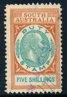 South Australia 1904 5/ fiscal stamp, BF20, used - Image 1 of 4