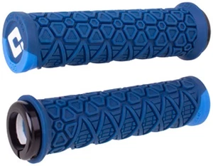 ODI Vanquish Grips - Navy Blue/Blue, Lock-On - Picture 1 of 1