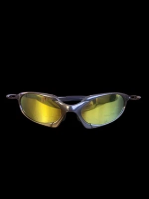 Oakley Polarized Romeo 1 Blue Grey Frame With Gold Lenses Extra Purple Lenses - Image 1 of 4