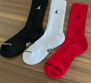 3 Pairs Air Jordan Men's-Women's Everyday Crew Socks Size S-L Christmas Socks - Picture 1 of 22