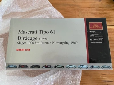 CMC | 1:18 | Maserati Tipo 61 Birdcage 1960 | Nürburgring Gurney | ORIGINAL BOX - Image 1 of 4