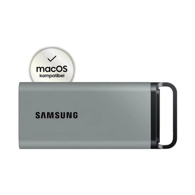 SAMSUNG PSSD T5 EVO Festplatte, 2 TB SSD, extern, Grau - Bild 1 von 3