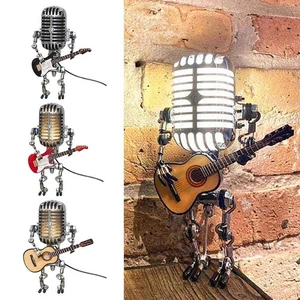 Dekorationen Schreibtisch lampe Mikrofon zum Gitarren spielen Roboter - Bild 1 von 19