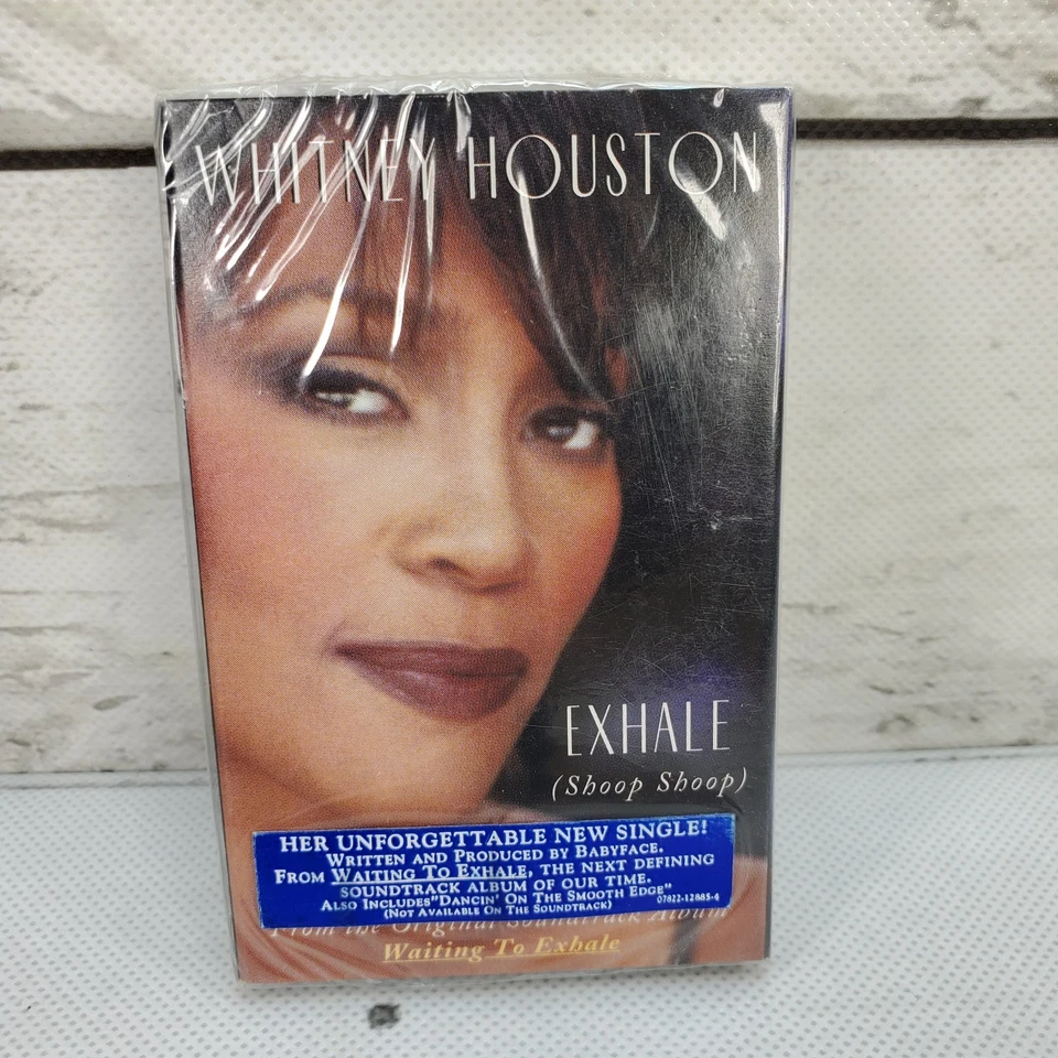 Whitney Houston Exhale Single 1995 Cassette Tape Arista Records 2 Songs Vintage - Image 1 of 4