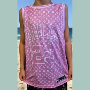 NBA JORDAN PINK CUSTOM BASKETBALL SINGLET (CHOOSE SIZE) - Bild 1 von 2