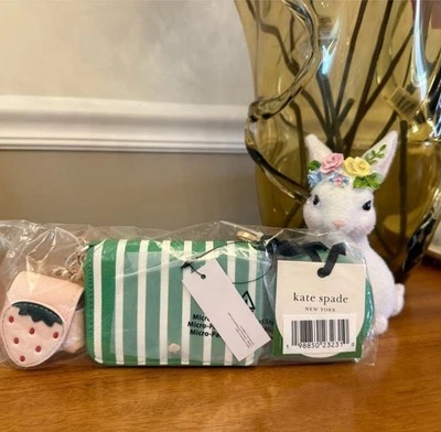 Mini Bandolera a Rayas Kate Spade New York X Target Verde/Blanco Foto 1 de 4