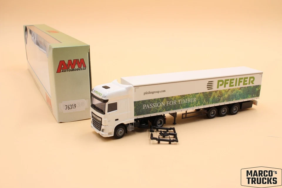 AWM DAF XF 106 SSC semi-trailer truck "Pfeifer Timber" AT No. 76319 1:87 /AWN37 - Image 1 of 1