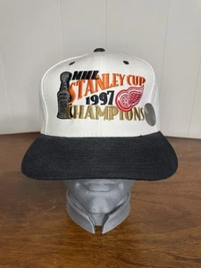 1997 Detroit Red Wings NHL Stanley Cup Champions Vintage Wool Snapback Hat - Picture 1 of 11