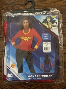 Wonder Woman Halloween Kostüm Erwachsene Medium 10-14 Rubine Shirt Umhang - Bild 1 von 4