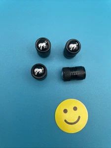 ๐ฅ4x Black Tire Valve Stem Caps Covers | For Ford Bronco Sport Badlands - Picture 1 of 1
