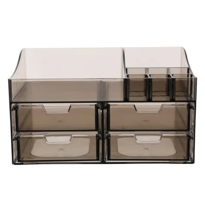 Transparent Large Capacity Storage Containers Cosmetics Organizer - Image 1 of 4