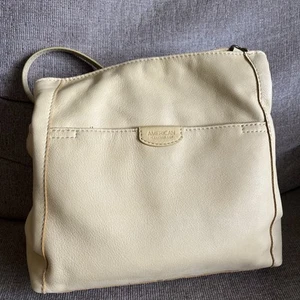American Leather Co Schultertasche Handtasche Crossbody Riemen gelb Hobo Handtasche - Bild 1 von 17