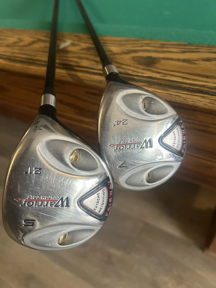 Juego de madera de calle de golf Warrior personalizado 5 FW 21* y 7 FW 24* grafito de larga distancia diestro Foto 1 de 4
