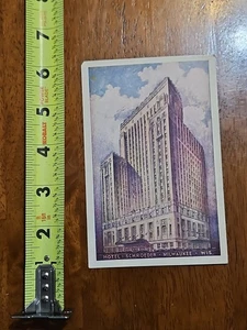 RARE OLD VINTAGE POSTCARD HOTEL SCHROEDER MILWAUKEE WISCONSIN - Bild 1 von 2
