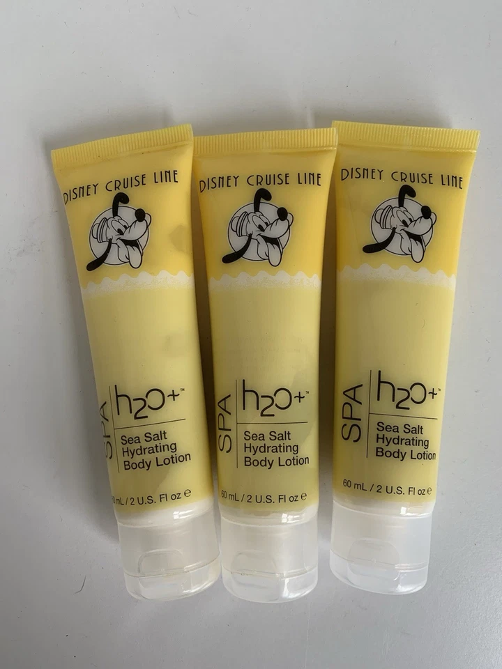 3 nuevas lociones corporales hidratantes con sal marina Disney Cruise Line H2O+ tamaño de viaje de 2 oz  Foto 1 de 3