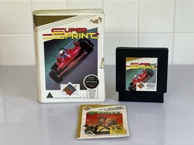 Super Sprint Nintendo NES HES Flat Lip Cart AUS Complete + Catalogue
