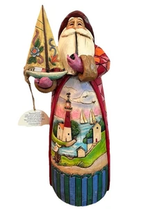 Jim Shore Santa Barco Velas Rodamiento Regalos Navidad Figura Caja 2003 De Colección - Imagen 1 de 6