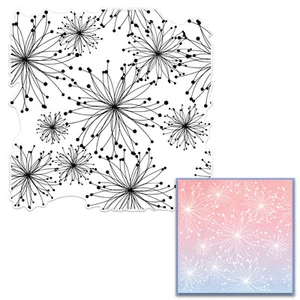 Flower Background Clear Stamps for Card Making Scrapbooking DIY Decorations, ... - Picture 1 of 3