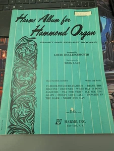Harms Album for Hammond Organ by Louis Hollingsworth 1965 SEE PICS - Foto 1 di 5