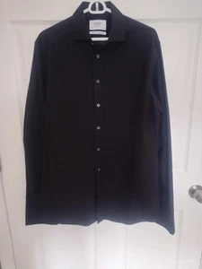 Charles Tyrwhitt Hemd Herren 16,5/36 französische Manschette bügelfrei Slm Fit schwarz - Bild 1 von 4