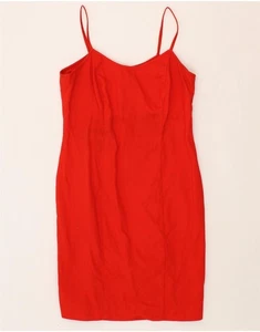 AVEDON Womens Sleeveless Bodycon Dress IT 44 Medium Red Cotton BK09 - Picture 1 of 3