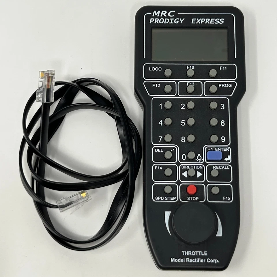 MRC Prodigy Express DCC Handheld Controller and Cable 1408 Model Railroad Train - Image 1 of 3