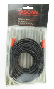 Tascam TC-220 Dual RCA Cable 20ft - New Old Stock, Free Shipping - Picture 1 of 2