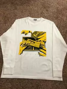 T-shirt a maniche lunghe stampata grafica Cav Empt Tunnel bianca taglia small - Foto 1 di 3