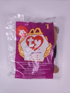 Ty Teenie Beanie Babies Doby the Doberman Dog #1 McDonalds Happy Meal Toy 1998 - Imagen 1 de 1
