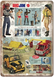 Big Jim Rugged Man Action Figure Ad 12" x 9" Reproduction Metal Sign J161 - Picture 1 of 1