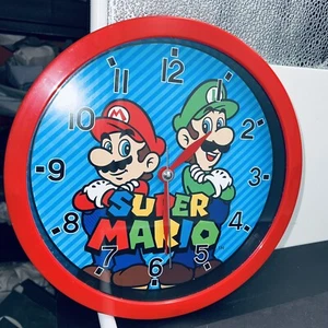 Super Mario Bros, Luigi 10" Wall Clock Kids Boy, Girl Decorative Clock Gift Room - Picture 1 of 5