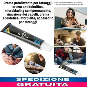 Crema paralizzante x tatuaggi, crema antidolorifica, microblading Semipermanente - Foto 1 di 15
