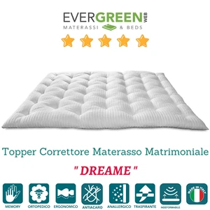 Correttore Materasso in Memory Foam MED Matrimoniale 160x200 Alto 7cm Ortopedico - Imagen 1 de 5